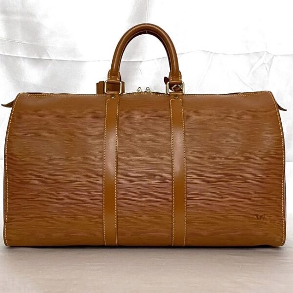 ec 21122 3 Louis Vuitton Keepall 45 Bag Epi Leather Brown