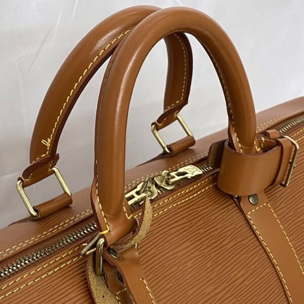 ec 21122 8 Louis Vuitton Keepall 45 Bag Epi Leather Brown