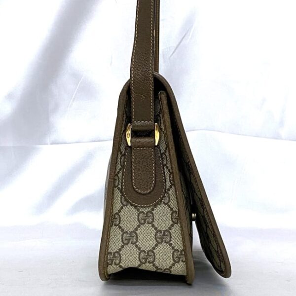 ec 21131 2 Gucci Shoulder Bag GG Leather Brown