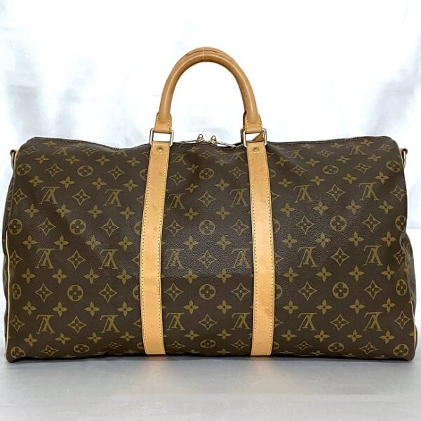 ec 21138 4 Louis Vuitton Keepall 50 Bandouliere Bag Monogram Canvas Brown