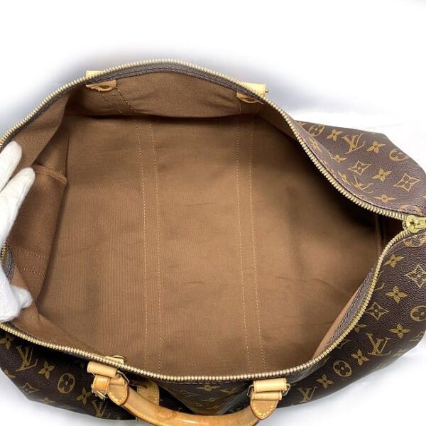 ec 21138 6 Louis Vuitton Keepall 50 Bandouliere Bag Monogram Canvas Brown