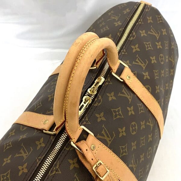 ec 21138 7 Louis Vuitton Keepall 50 Bandouliere Bag Monogram Canvas Brown