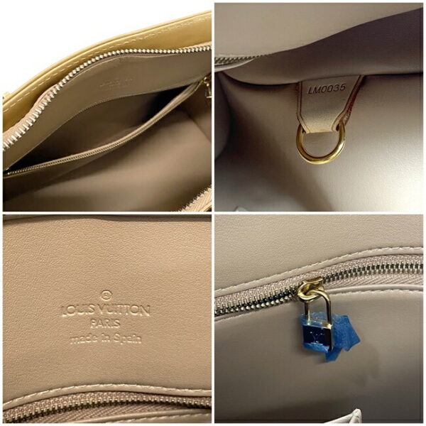 ec13549 7 Louis Vuitton Houston Tote Bag Patent Leather Beige