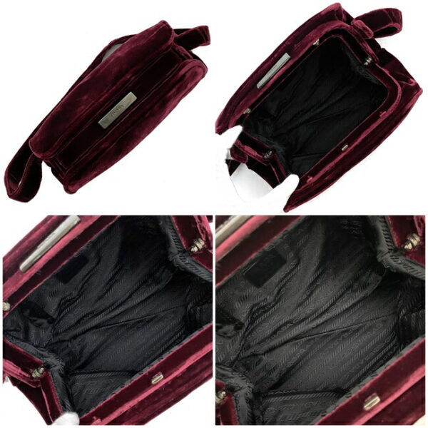 ec13860 6 Prada Shoulder Bag Velvet Bordeaux