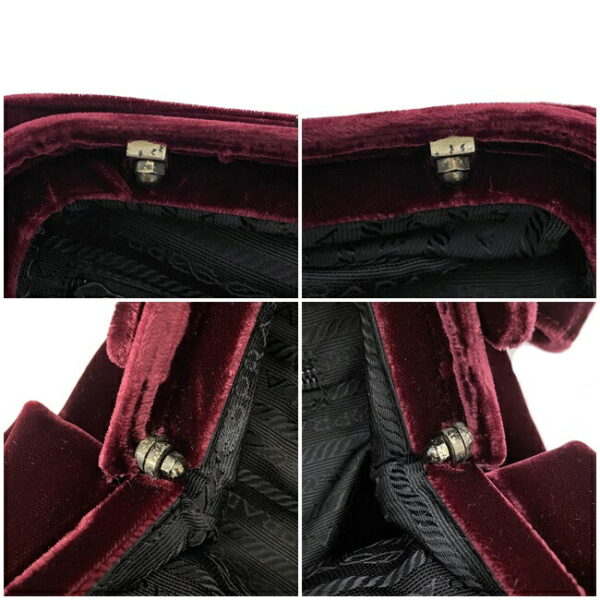 ec13860 8 Prada Shoulder Bag Velvet Bordeaux