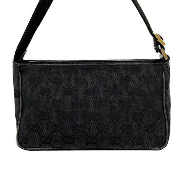 ec14890 3 Gucci Mini Handbag Canvas Leather Black