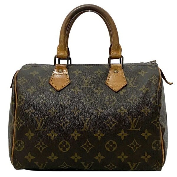 ec15043 1 Louis Vuitton Speedy Mini Bag Canvas Leather Brown