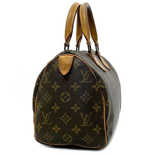 ec15043 2 Louis Vuitton Speedy Mini Bag Canvas Leather Brown