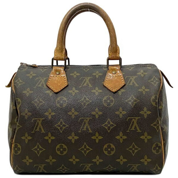 ec15043 3 Louis Vuitton Speedy Mini Bag Canvas Leather Brown