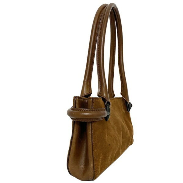 ec15176 2 Gucci Horsebit Handbag Leather Suede Brown