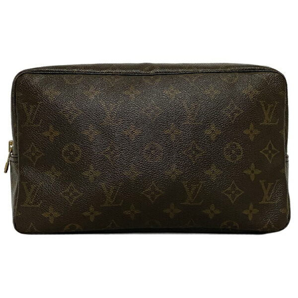 ec15200 1 Louis Vuitton Toilet Pouch Clutch Bag Canvas Leather Brown