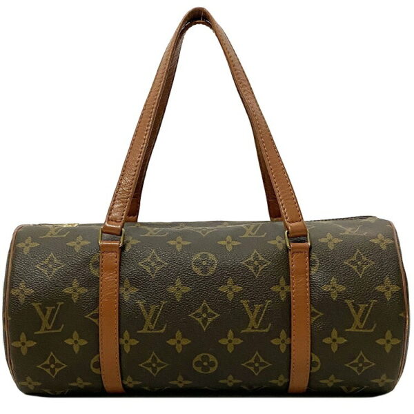 ec15238 1 Louis Vuitton Papillon Mini Bag Canvas Leather Brown