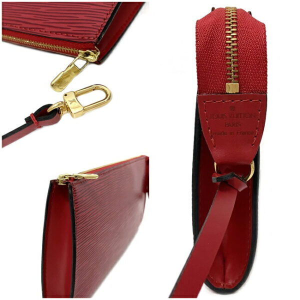 ec15316 9 Louis Vuitton Pochette Accessory Pouch Leather Red