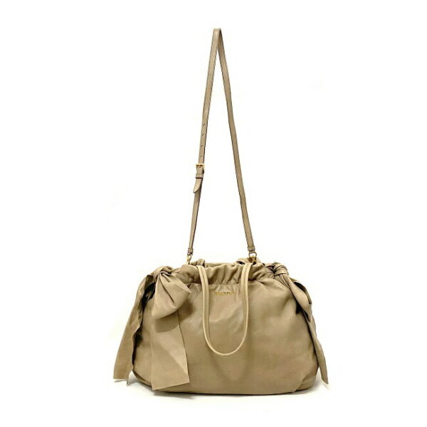 ec15739 3 Prada 2way Bag Nappa Leather Beige