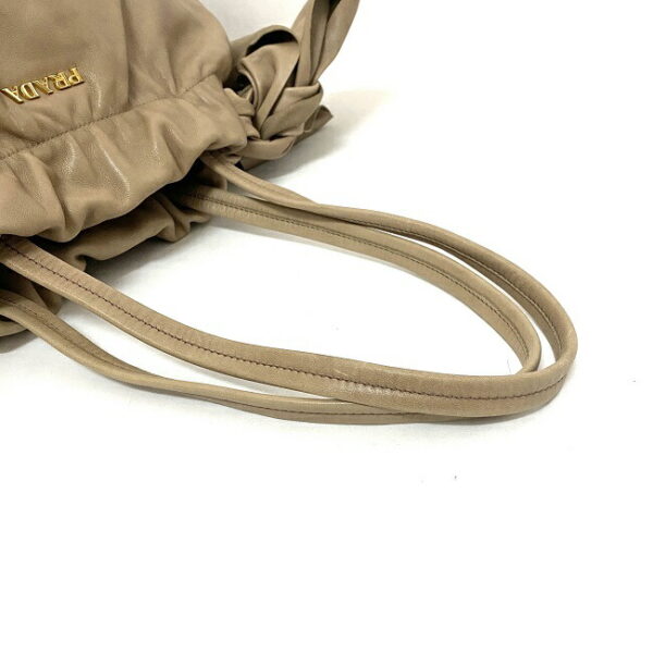 ec15739 6 Prada 2way Bag Nappa Leather Beige