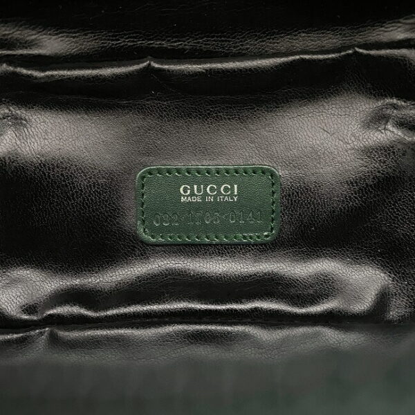 ec15905 10 Gucci Vanity Bag Suede Leather Green