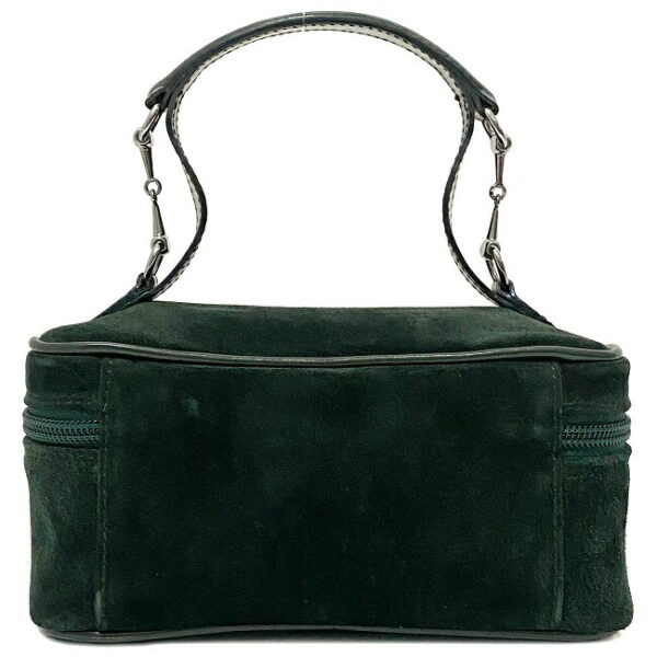 ec15905 3 Gucci Vanity Bag Suede Leather Green