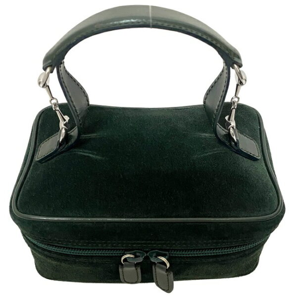 ec15905 4 Gucci Vanity Bag Suede Leather Green