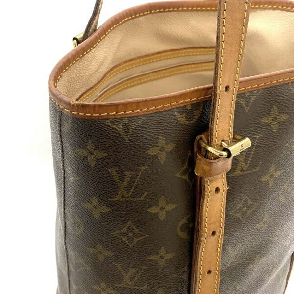 ec16060 6 Louis Vuitton Bucket Bag Monogram Canvas Brown Beige