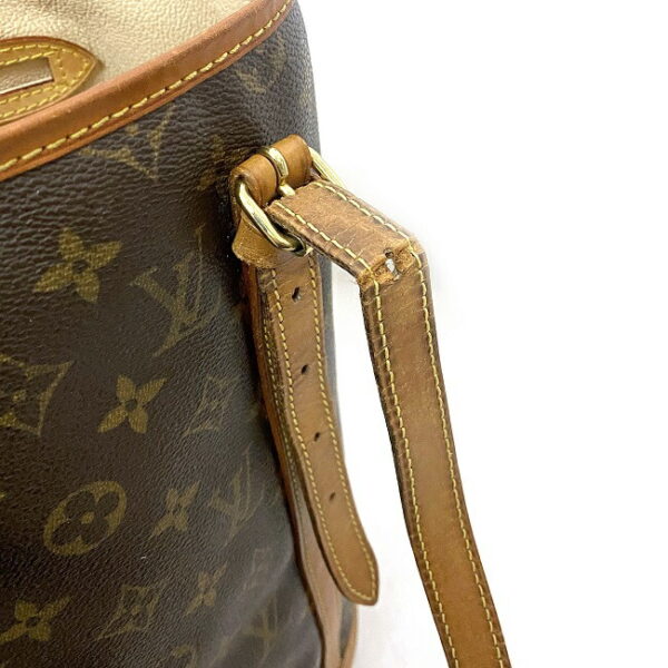 ec16060 7 Louis Vuitton Bucket Bag Monogram Canvas Brown Beige