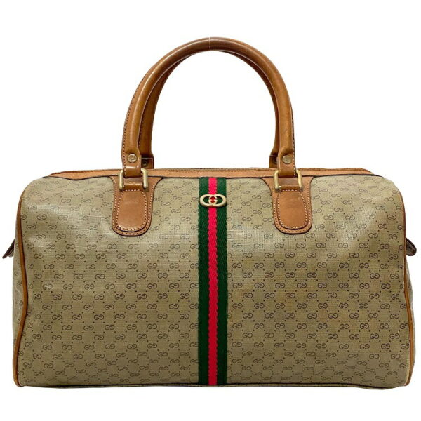 ec16121 1 Gucci Sherry Bag Leather Beige Gray