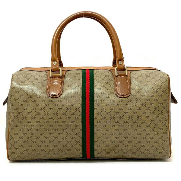 ec16121 3 Gucci Sherry Bag Leather Beige Gray