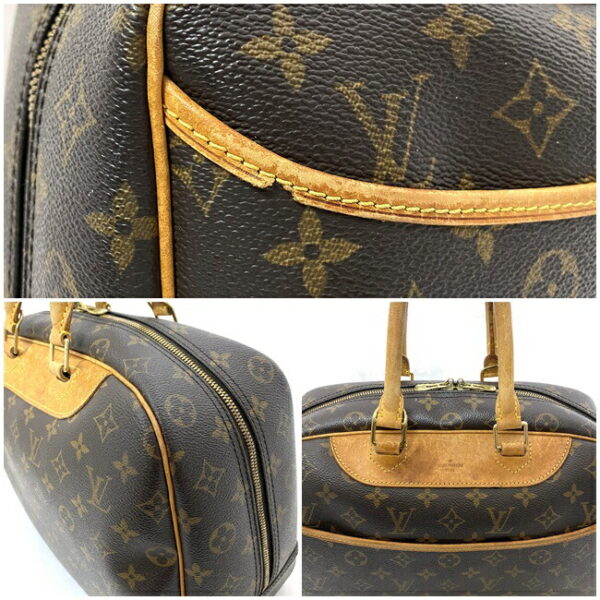 ec16136 7 Louis Vuitton Handbag Deauville Monogram Canvas Brown