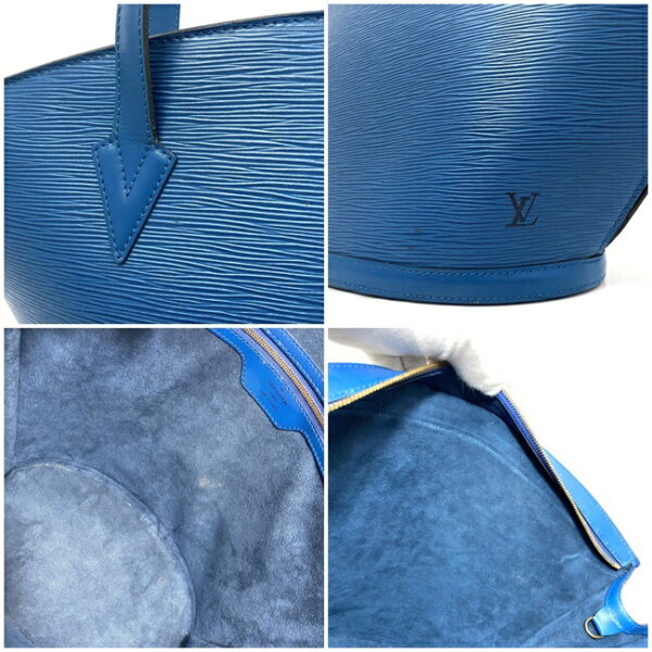 ec16278 9 Louis Vuitton Shoulder Tote Leather Blue