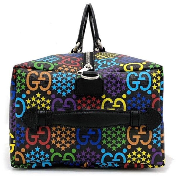 ec16540 2 Gucci Psychedelic Duffel Bag Leather Black Multicolor