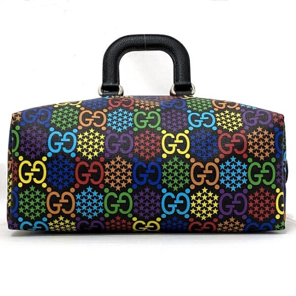 ec16540 3 Gucci Psychedelic Duffel Bag Leather Black Multicolor