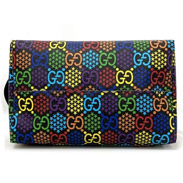 ec16540 5 Gucci Psychedelic Duffel Bag Leather Black Multicolor