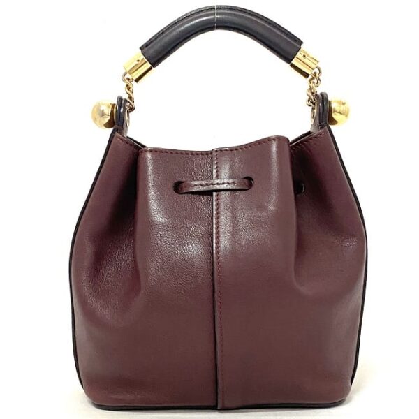 ec16742 4 Chloe Drawstring Shoulder Bag Leather Wine Red