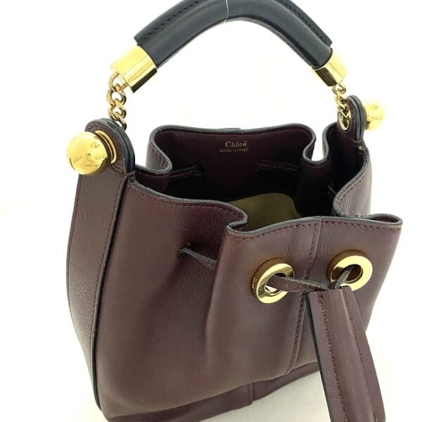 ec16742 7 Chloe Drawstring Shoulder Bag Leather Wine Red