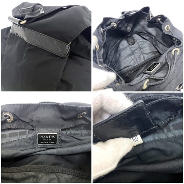 ec16759 10 Prada Backpack Nylon Leather Black