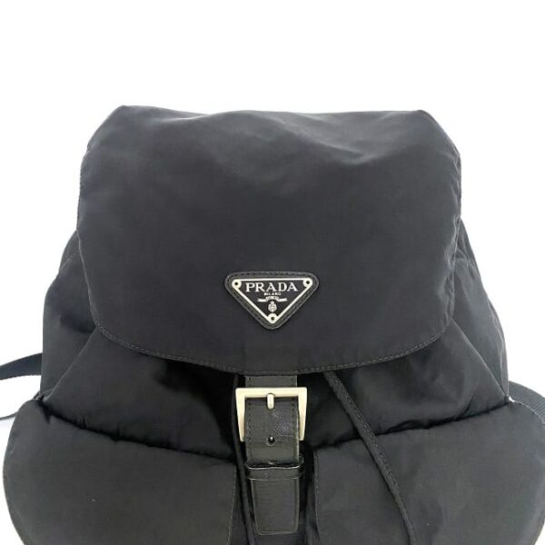 ec16759 8 Prada Backpack Nylon Leather Black