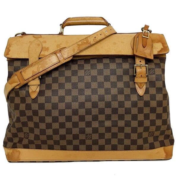 ec17009 1 Louis Vuitton 2way Bag Damier Canvas Brown Beige