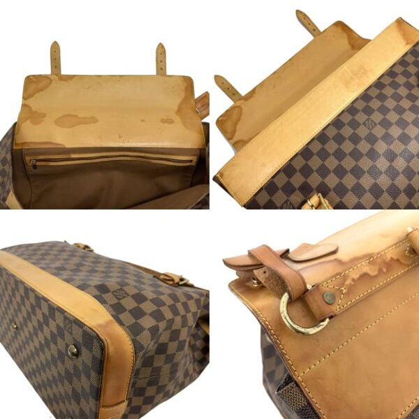 ec17009 8 Louis Vuitton 2way Bag Damier Canvas Brown Beige