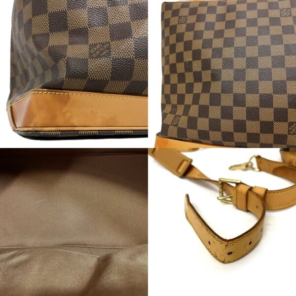 ec17009 9 Louis Vuitton 2way Bag Damier Canvas Brown Beige