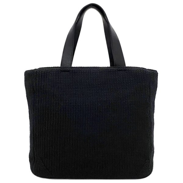 ec17067 1 Prada Tote Bag Wool Leather Black