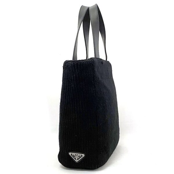 ec17067 2 Prada Tote Bag Wool Leather Black