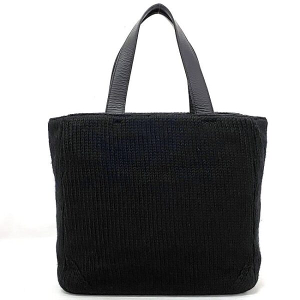 ec17067 3 Prada Tote Bag Wool Leather Black