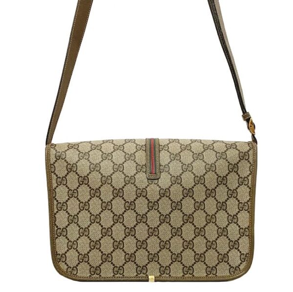 ec17152 4 Gucci Shoulder Bag GG Leather Brown Beige