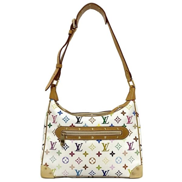 ec17226 1 Louis Vuitton Lodge Shoulder Bag Multicolor Canvas White