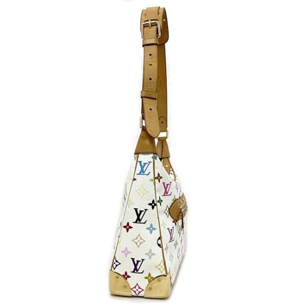 ec17226 2 Louis Vuitton Lodge Shoulder Bag Multicolor Canvas White