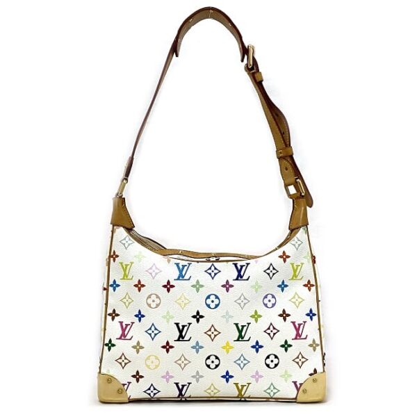 ec17226 3 Louis Vuitton Lodge Shoulder Bag Multicolor Canvas White