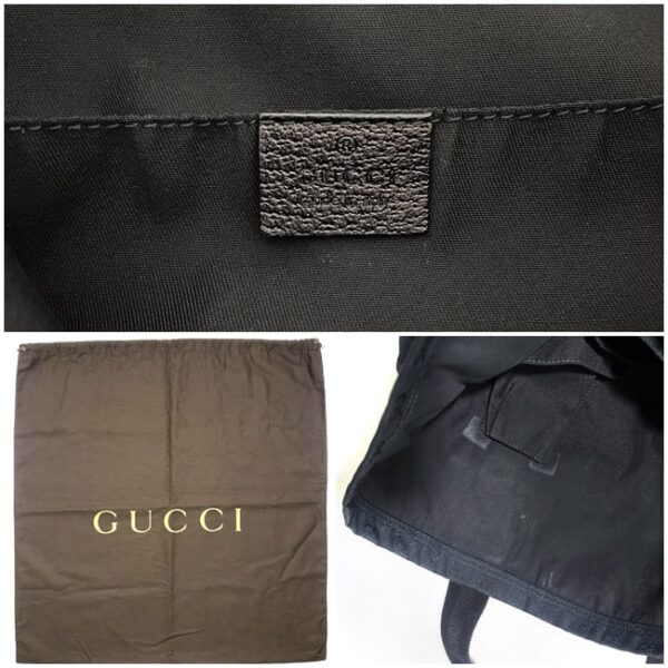 ec17411 9 Gucci Tote Bag GG Canvas Leather Black