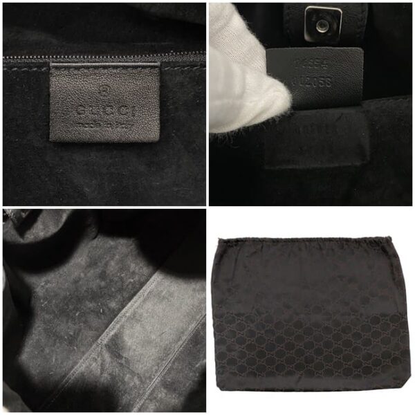 ec17520 10 Gucci Handbag Leather Black