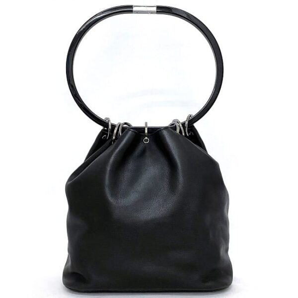 ec17708 3 Gucci Drawstring Handbag Leather Black