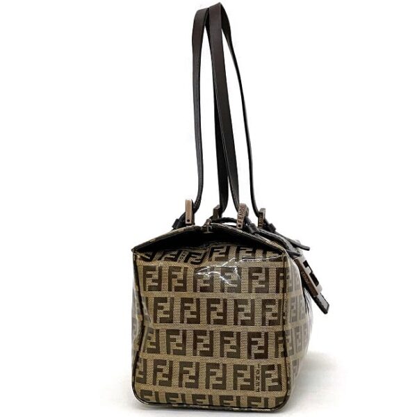 ec17879 2 Fendi Handbag Vinyl Leather Beige