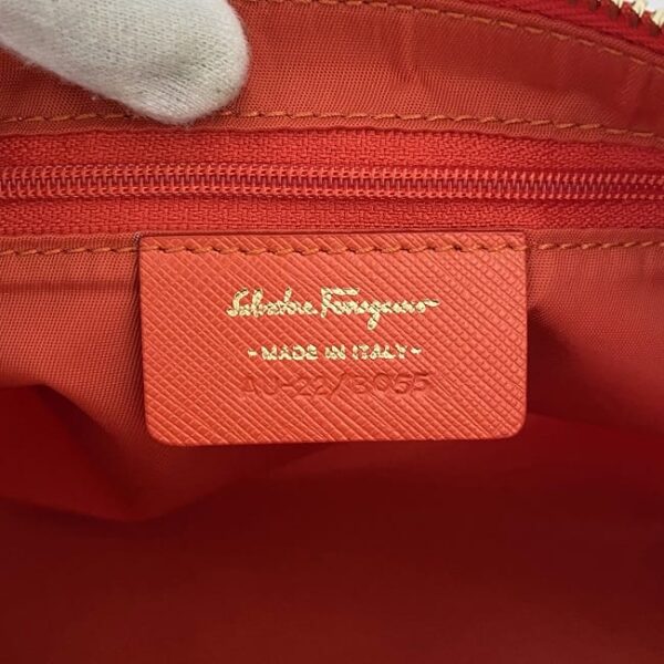 ec18099 8 Salvatore Ferragamo Pouch Nylon Leather Red